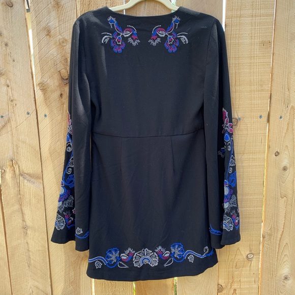 Free People NWT 4 Holiday Folk Flare Dress - Picture 8 of 8
